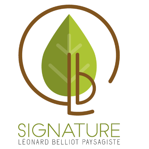 Logo Signature Léonard Belliot, paysagiste en Loire-Atlantique